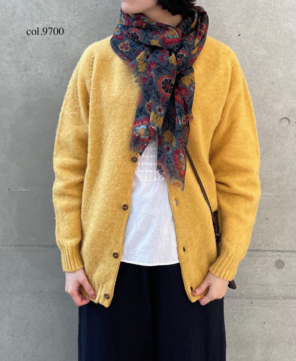 NSL25511(ストール) WOOL FLOWER PRINT STOLE