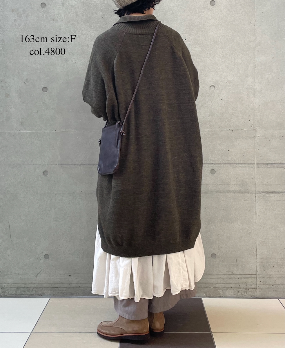 GNSL22703 (カーディガン) 7GG 2PLY PLAIN STITCH COTSWOLDS TURTLE