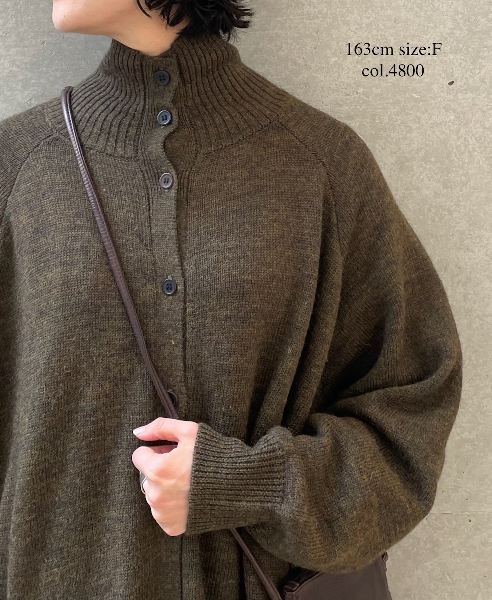 GNSL22703 (カーディガン) 7GG 2PLY PLAIN STITCH COTSWOLDS TURTLE