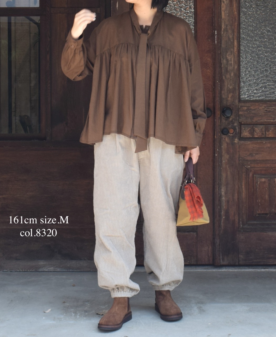 NVL2564D(パンツ)WIDE&NARROW WALE CORDUROY(OVERDYE) 60'S ORGANIC CAMBRIC EASY PANTS