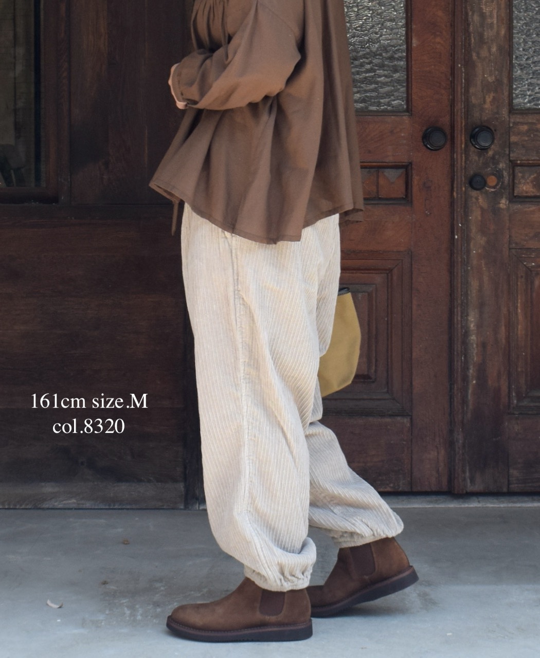 NVL2564D(パンツ)WIDE&NARROW WALE CORDUROY(OVERDYE) 60'S ORGANIC CAMBRIC EASY PANTS