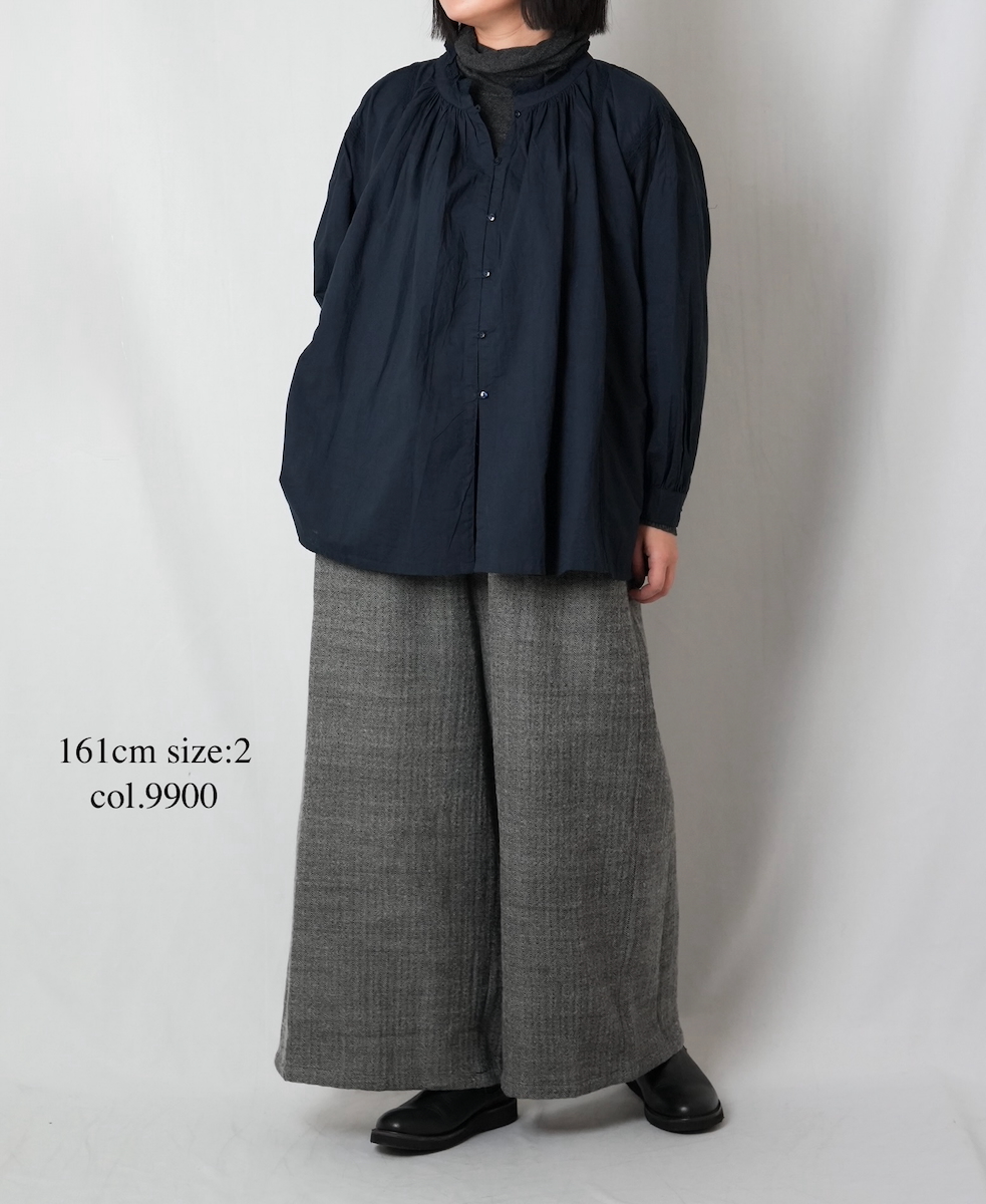 ●NMDS25612(キュロット) WOOL COTTON HERRINGBONE CULLOTES