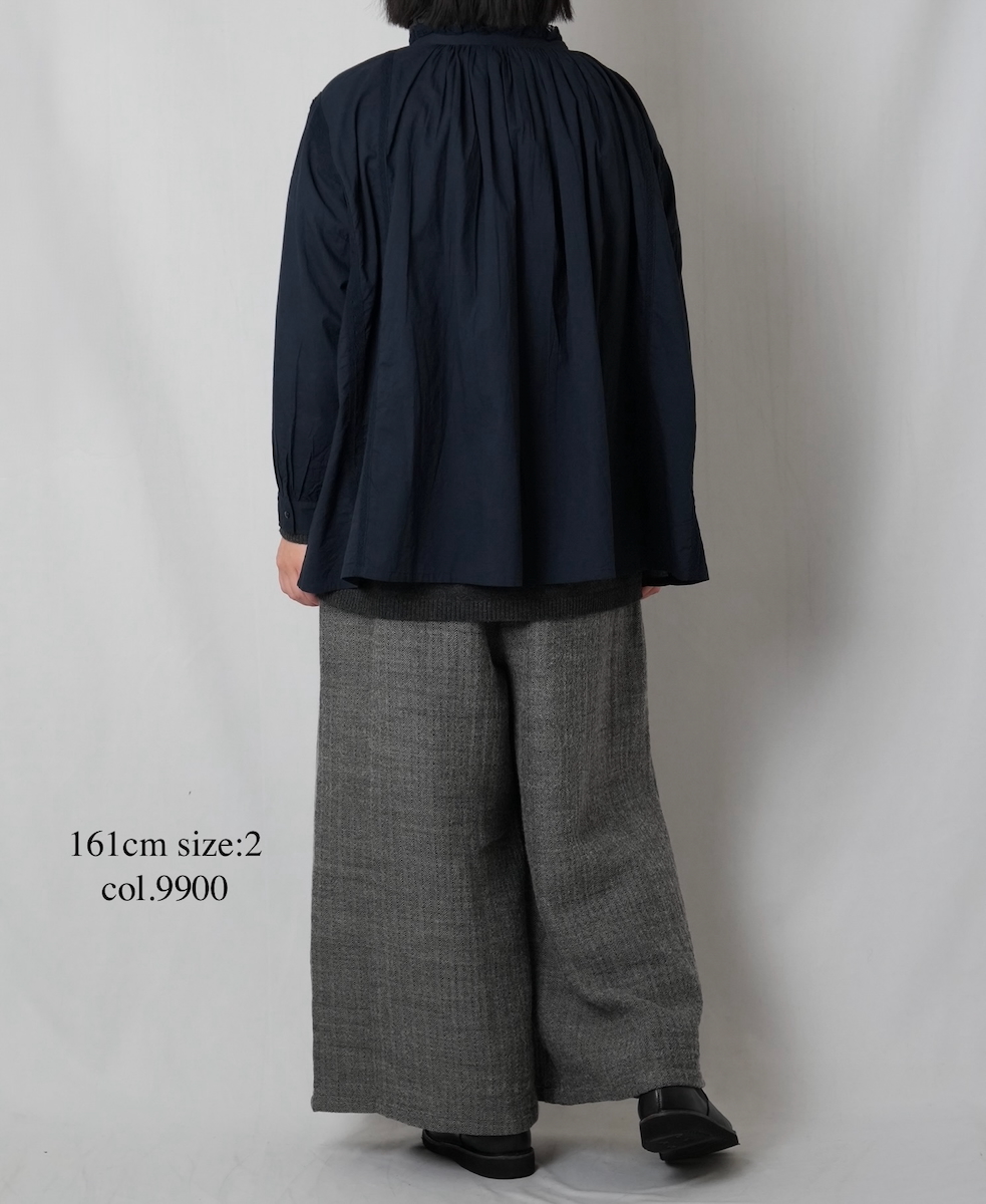●NMDS25612(キュロット) WOOL COTTON HERRINGBONE CULLOTES