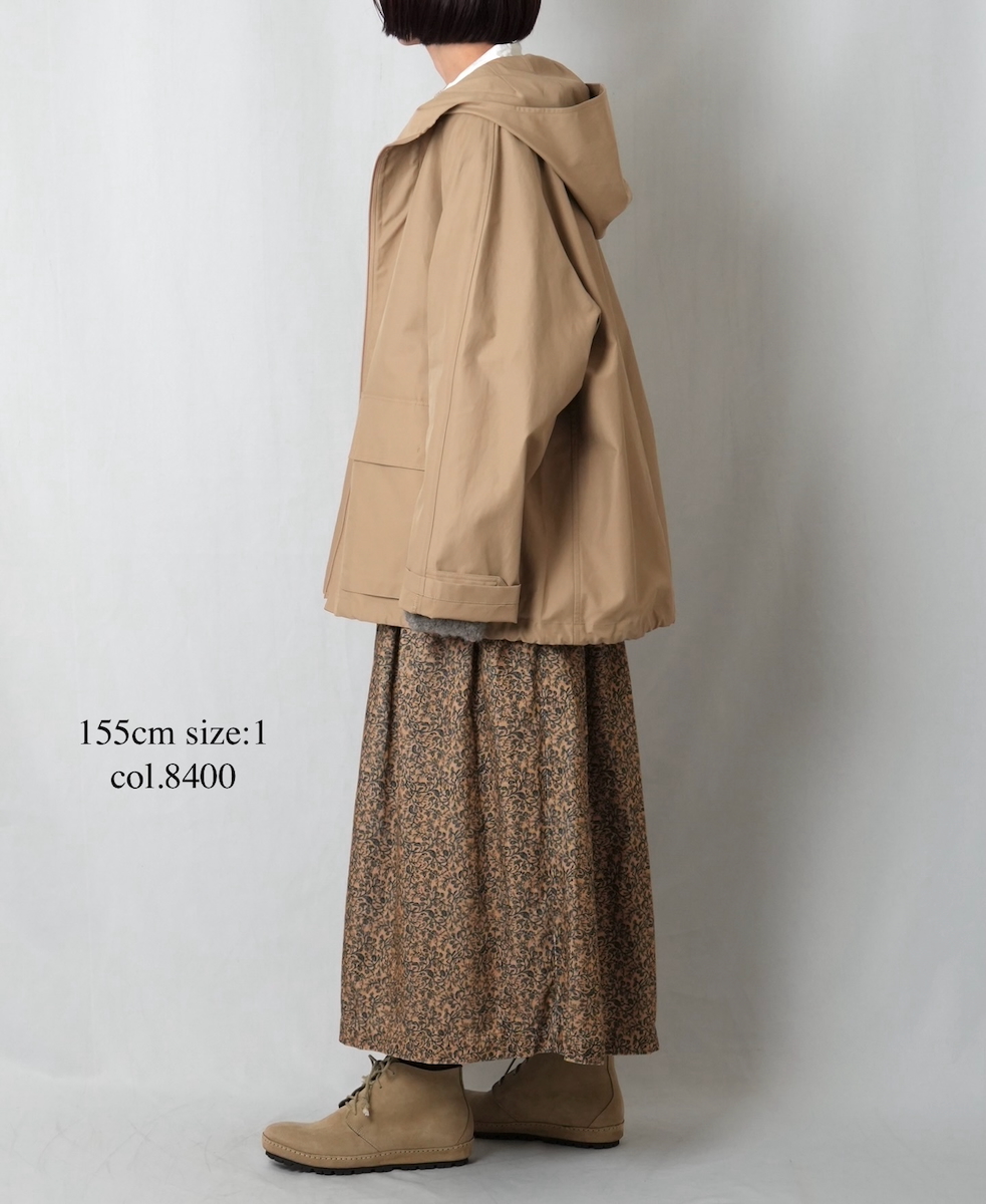 NSL25585(スカート) CORDUROY SMALL FLOWER PRINT GATHERED SKIRT