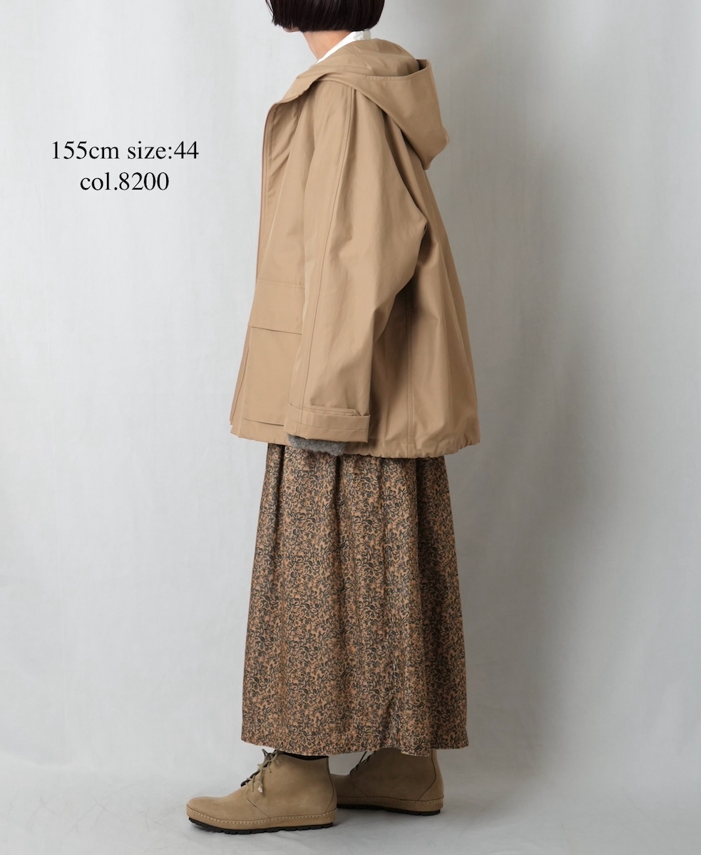 NHT2511KT(コート) COTTON / NYLON HOODED PARKA WITH GUSSEED POCKET