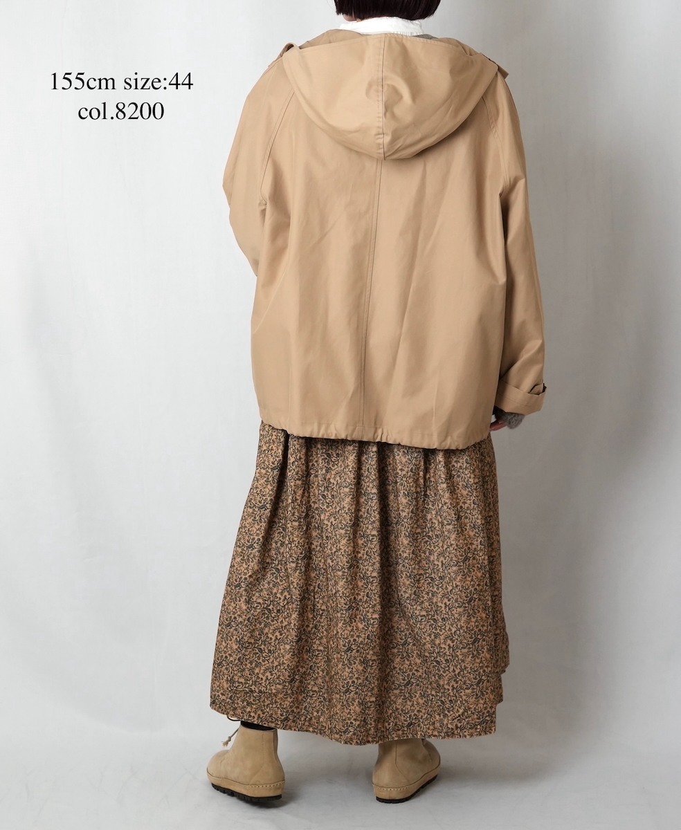 NHT2511KT(コート) COTTON / NYLON HOODED PARKA WITH GUSSEED POCKET