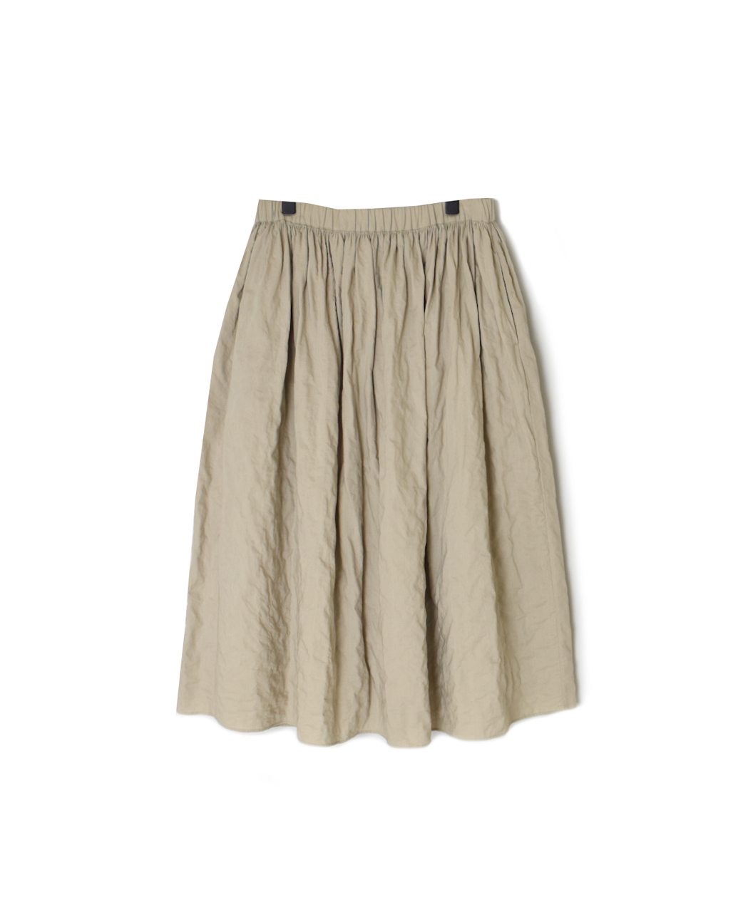 NMDS26213(スカート) 60s STITCHED ORGANIC CAMBRIC GATHERED SKIRT WITH LINING