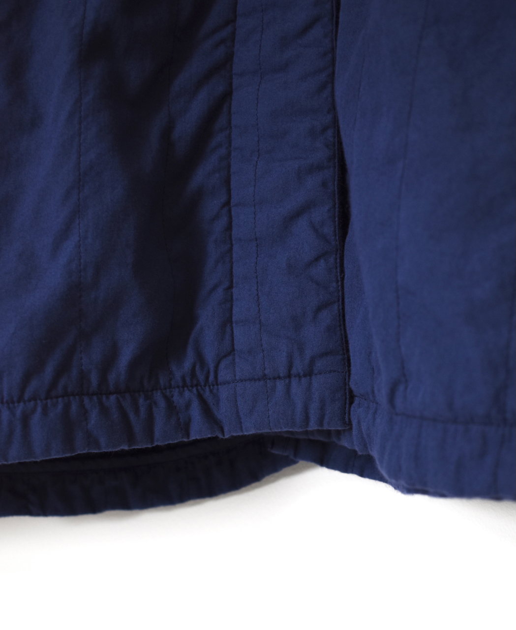 ●NMDS26202D(コート) 40s ORGANIC POPLIN(OVERDYE) RAGLAN SHORT COAT WITH VERTICAL STITCH