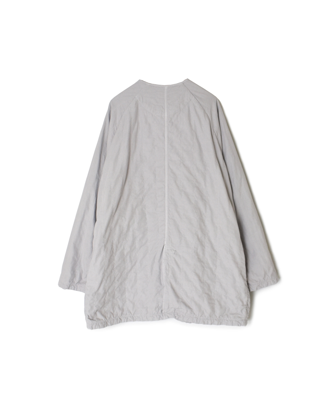 ●NMDS26202D(コート) 40s ORGANIC POPLIN(OVERDYE) RAGLAN SHORT COAT WITH VERTICAL STITCH