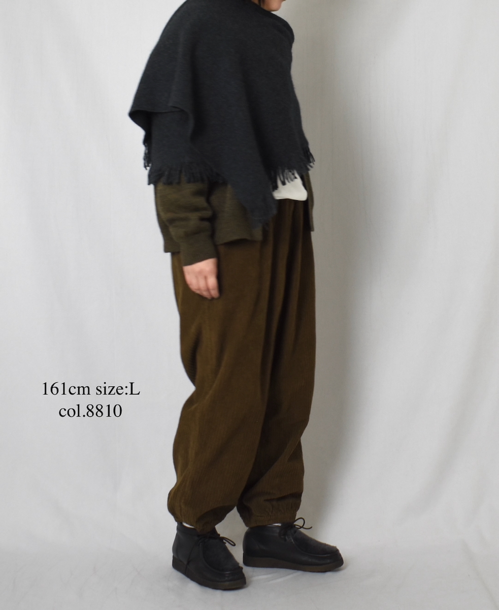 NVL2564D(パンツ)WIDE&NARROW WALE CORDUROY(OVERDYE) 60'S ORGANIC CAMBRIC EASY PANTS