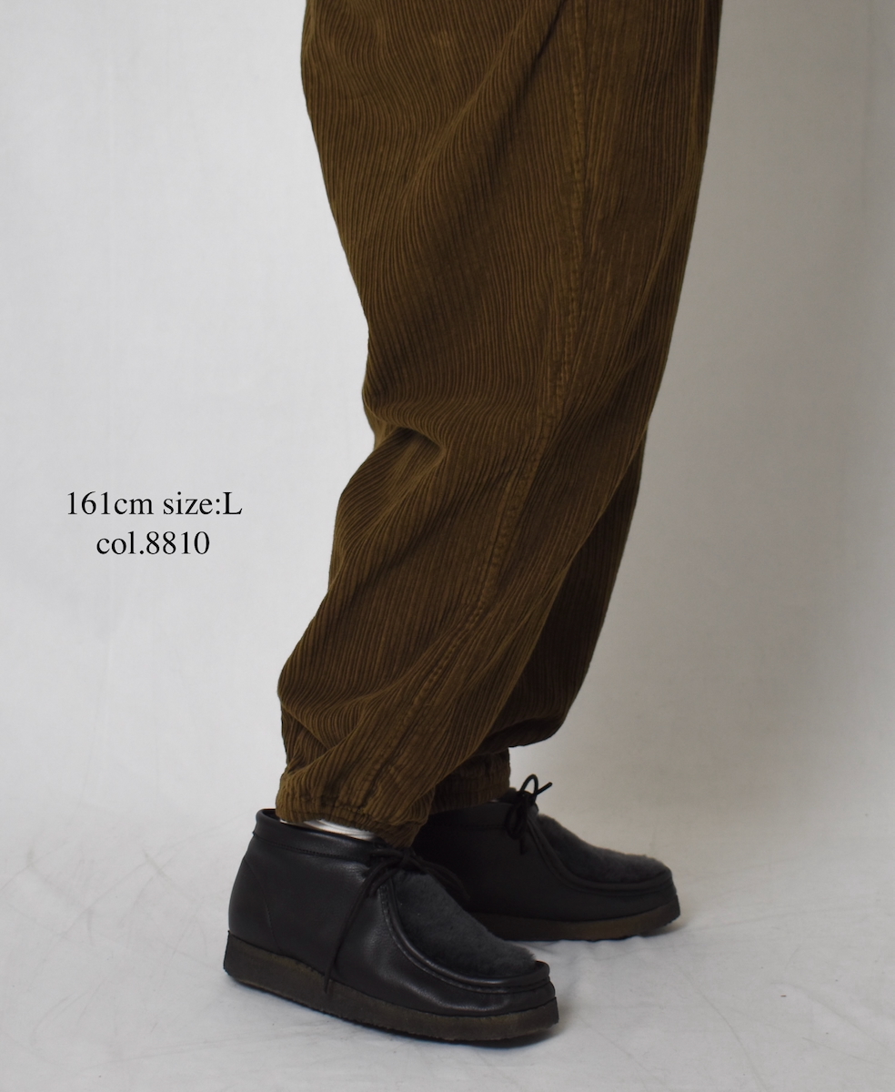 NVL2564D(パンツ)WIDE&NARROW WALE CORDUROY(OVERDYE) 60'S ORGANIC CAMBRIC EASY PANTS
