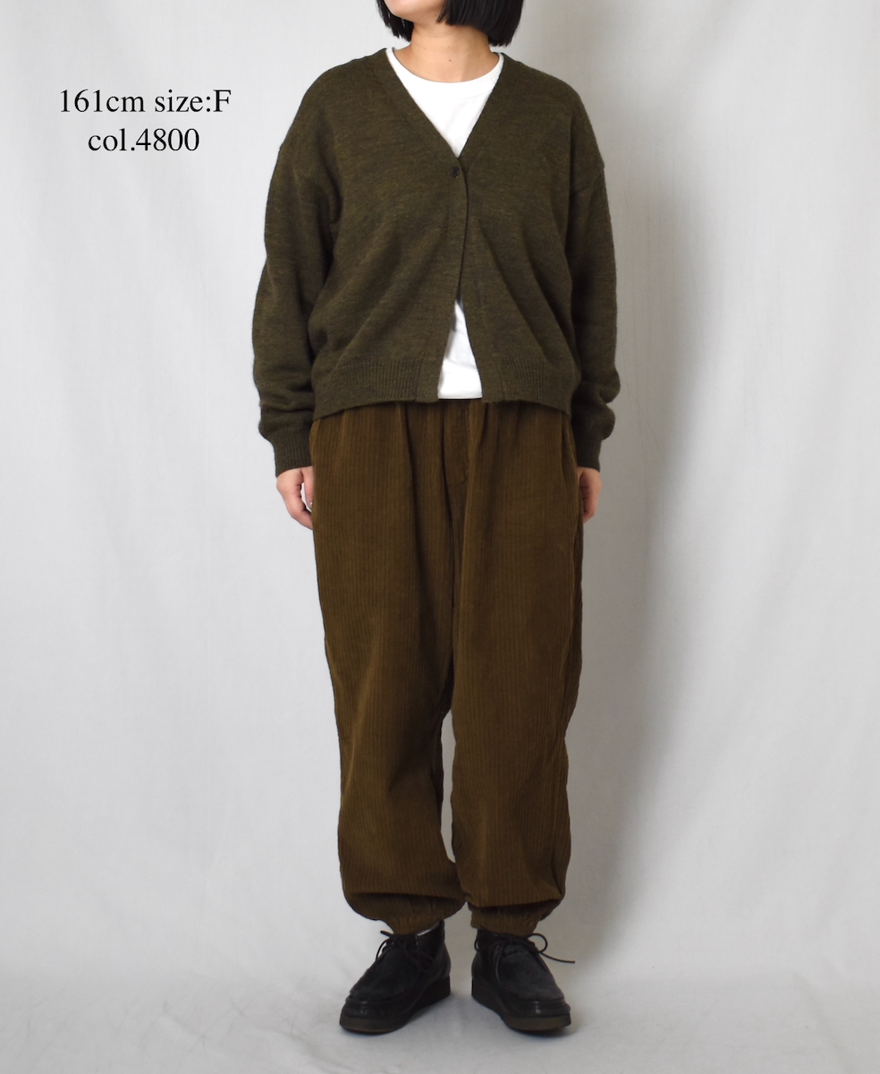 GNSL25501(カーディガン) 7GG 2PLY PLAIN STITCH COTSWOLDS V-NECK 1BUTTON CARDIGAN
