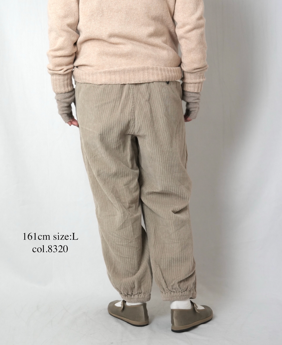 NVL2564D(パンツ)WIDE&NARROW WALE CORDUROY(OVERDYE) 60'S ORGANIC CAMBRIC EASY PANTS