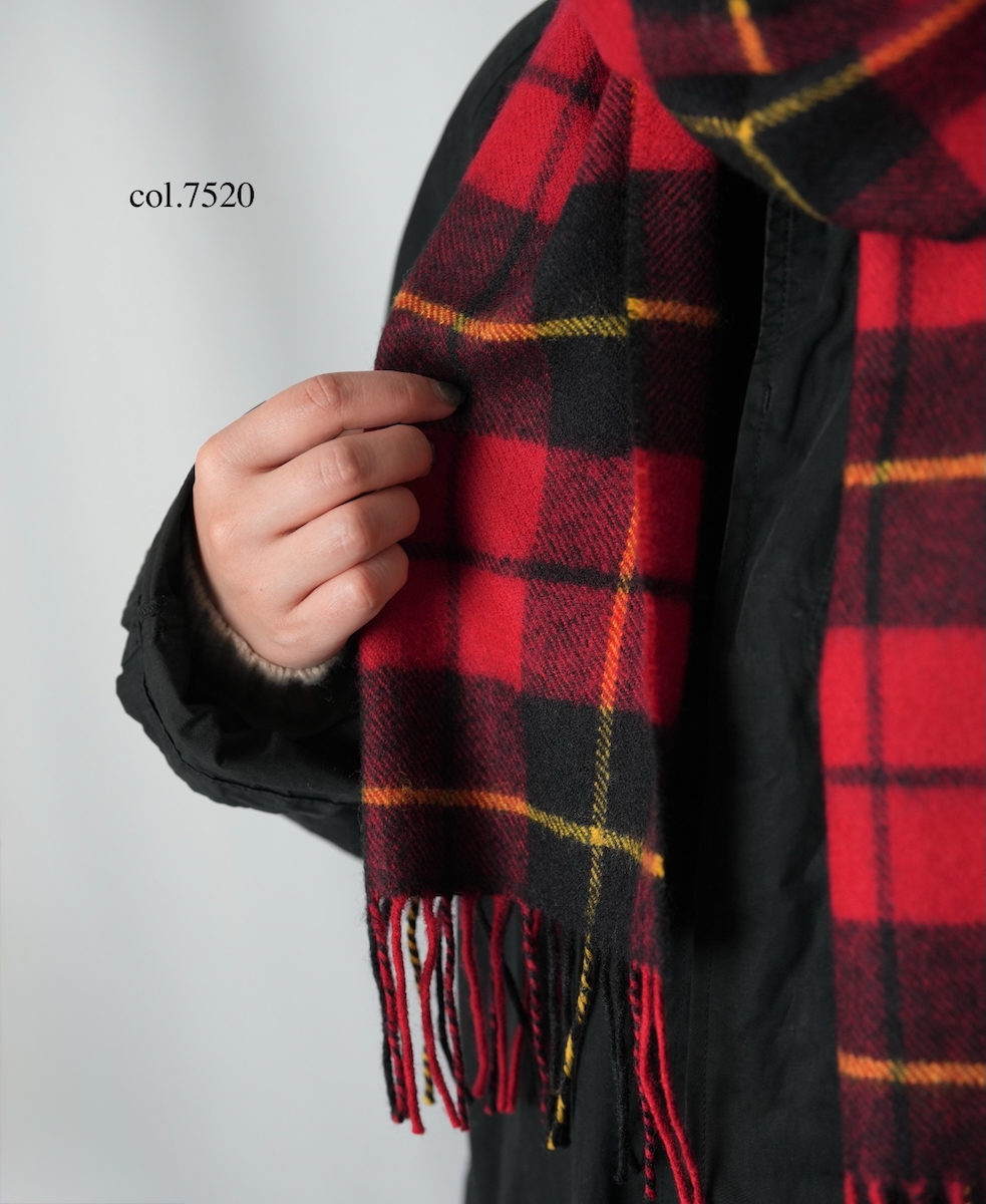 John Scott (マフラー) NLC1751 LAMBS WOOL SCARF 25x180cm