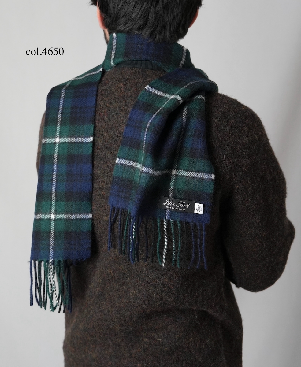 John Scott (マフラー) NLC1751 LAMBS WOOL SCARF 25x180cm