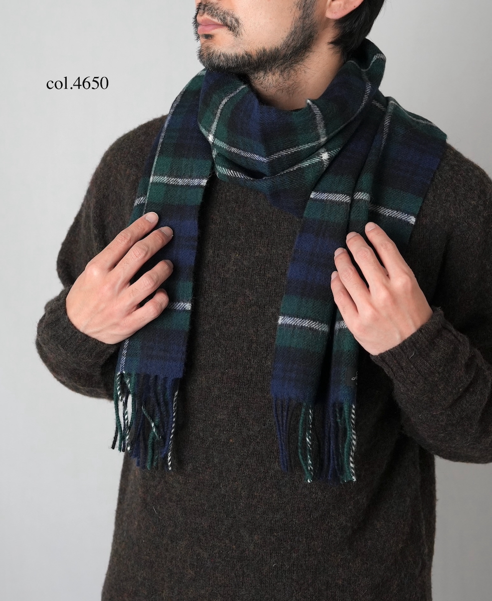 John Scott (マフラー) NLC1751 LAMBS WOOL SCARF 25x180cm