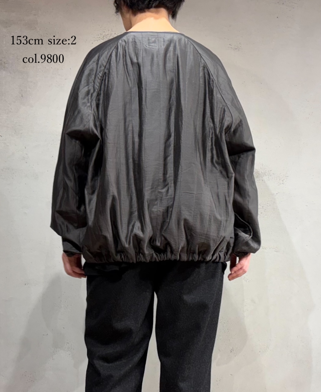 NMDS25542(ジャケット) QUILTED COTTON SILK RAGLAN STRING JACKET