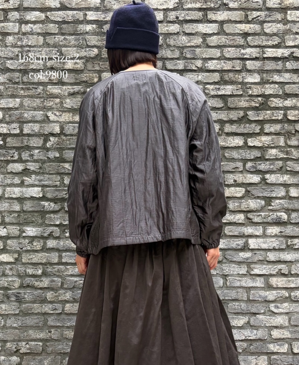 NMDS25542(ジャケット) QUILTED COTTON SILK RAGLAN STRING JACKET