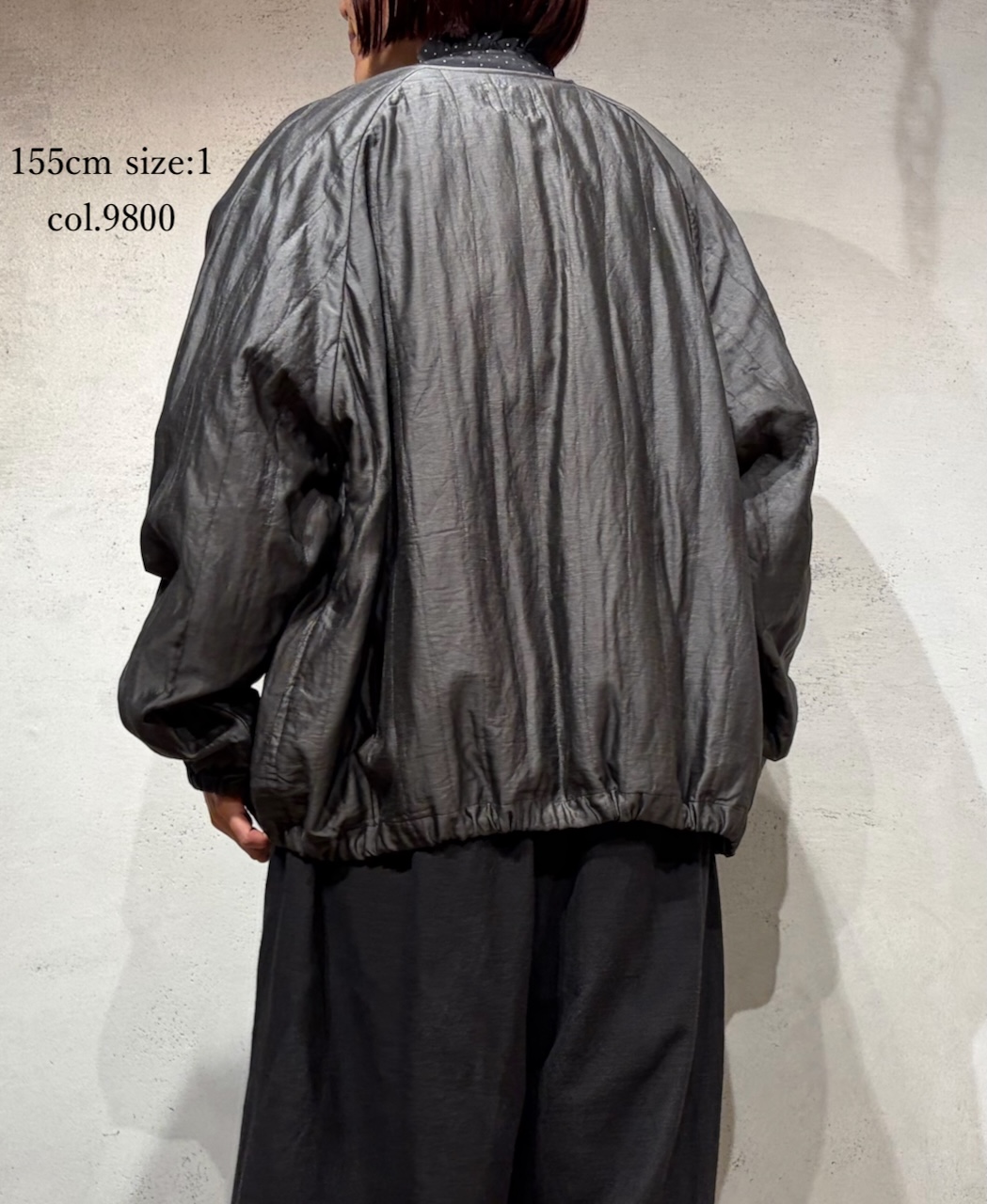 NMDS25542(ジャケット) QUILTED COTTON SILK RAGLAN STRING JACKET