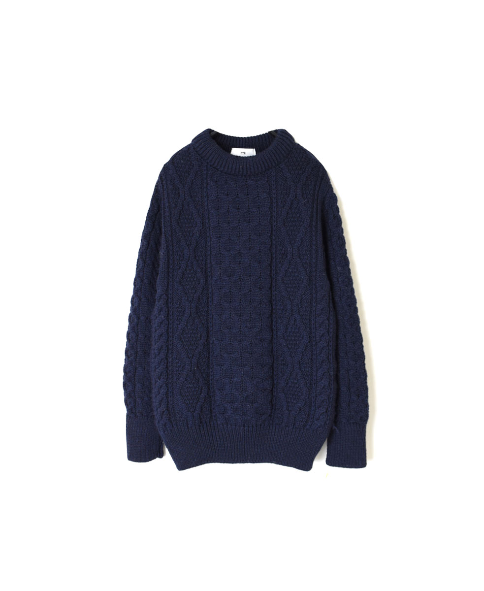 CHT2051 (ニット) WOOL ARAN CREW PULLOVER