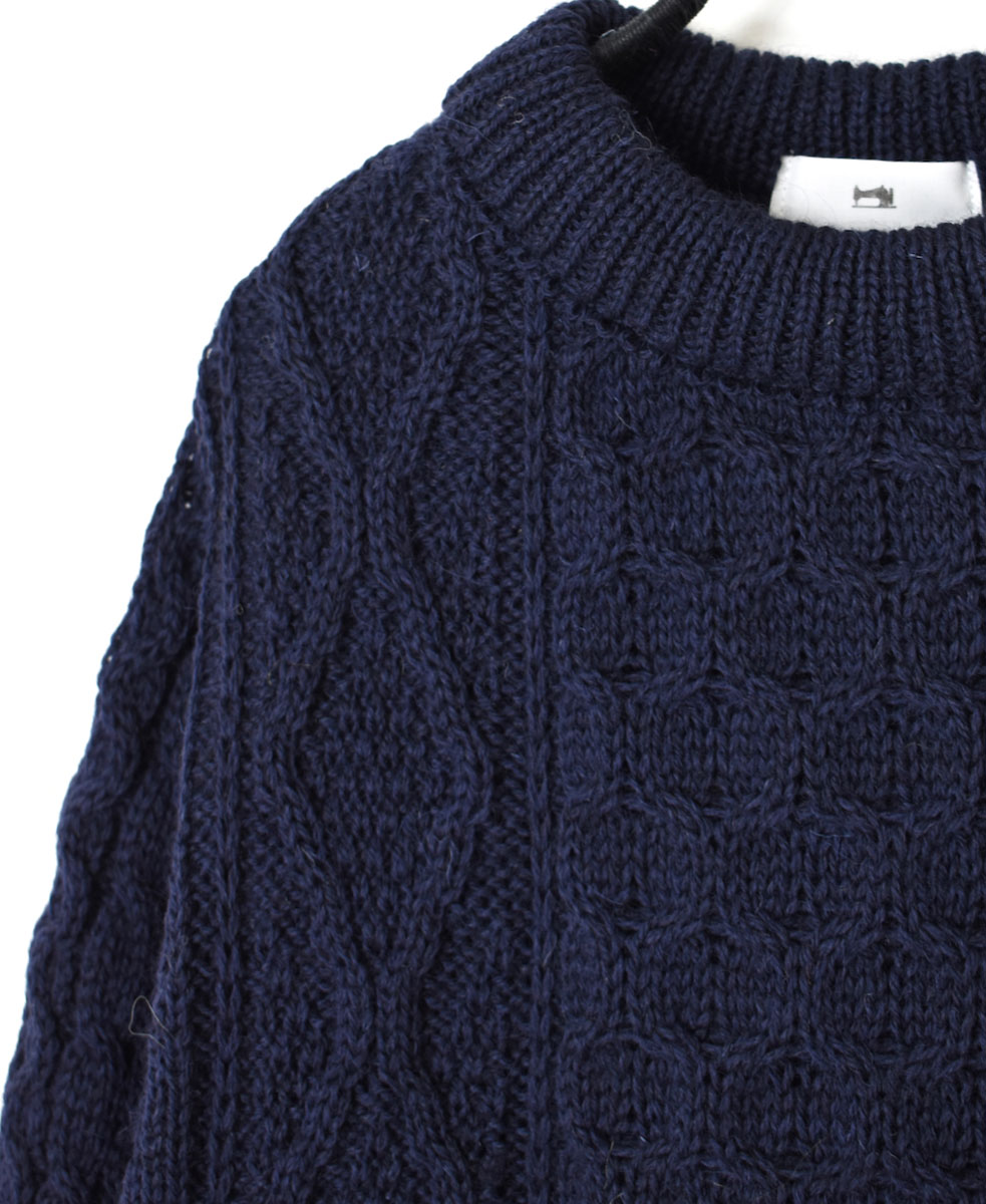 CHT2051 (ニット) WOOL ARAN CREW PULLOVER