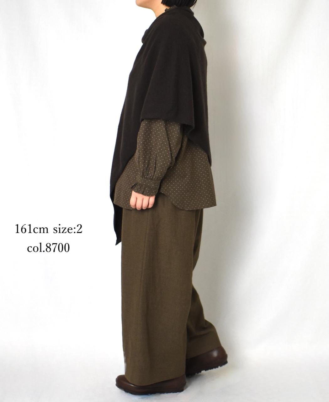 INMDS25755(パンツ) WOOL/COTTON/SILK PLAIN EASY PANTS