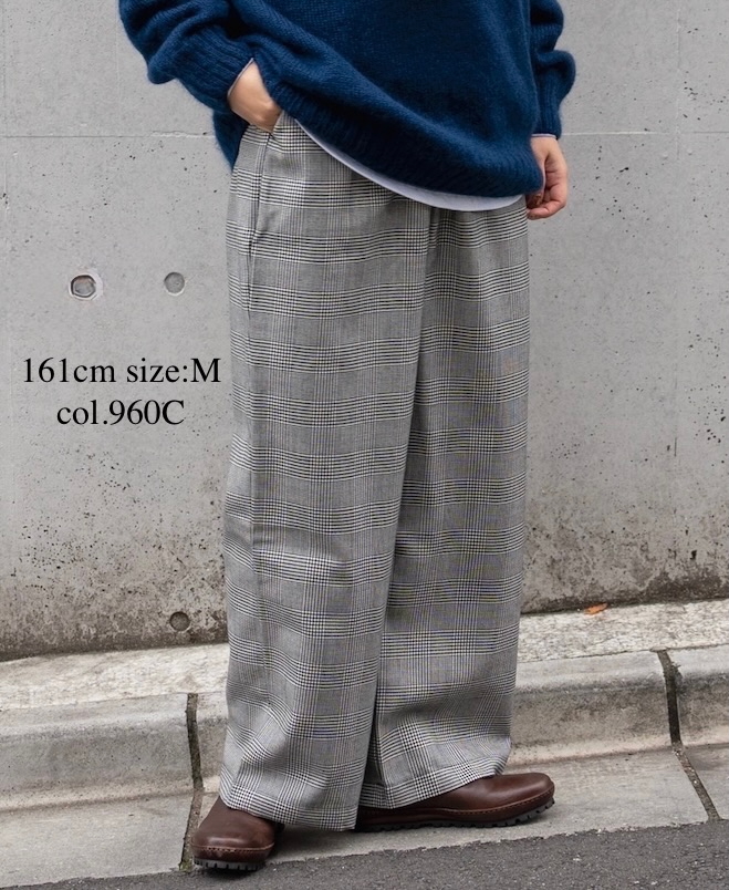 NOD2351 (パンツ) WORSTED WOOL TROUSERS