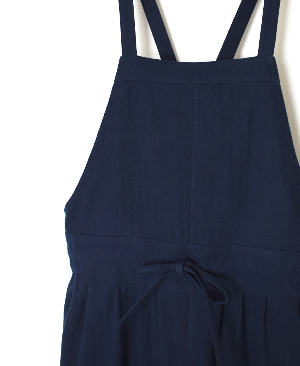 ●GNAM2611(ワンピース) COTTON/LINEN HERRINGBONE APRON ONE-PIECE