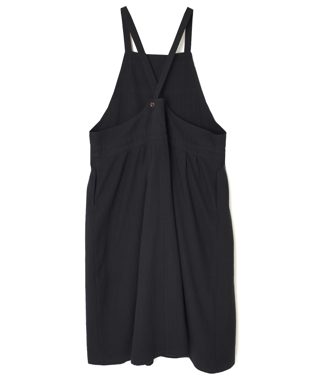 ●GNAM2611(ワンピース) COTTON/LINEN HERRINGBONE APRON ONE-PIECE