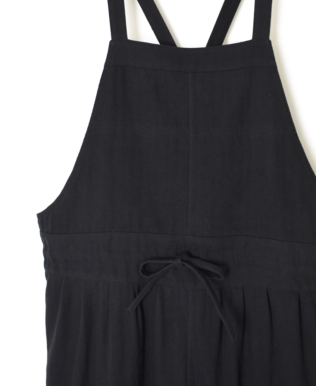 ●GNAM2611(ワンピース) COTTON/LINEN HERRINGBONE APRON ONE-PIECE