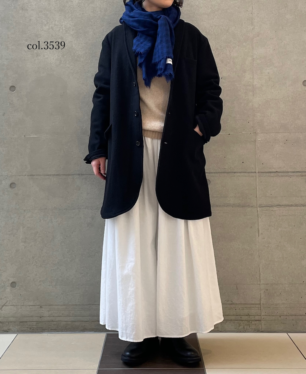 INAM2571(ストール) WOOL GINGHAM LONG STOLE