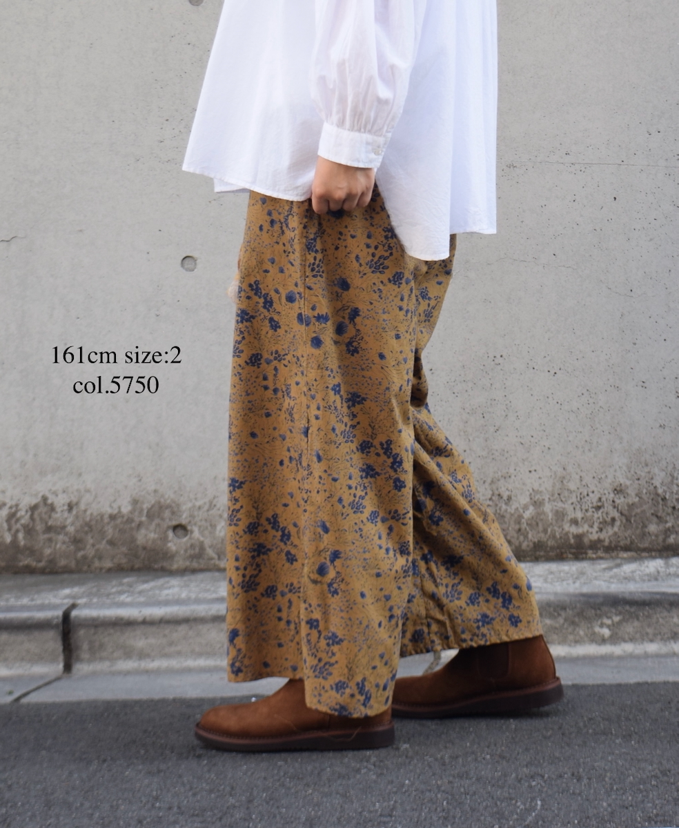 NSL25596(パンツ) 60s CAMBRIC FLOWER PRINT WIDE EASY PANTS