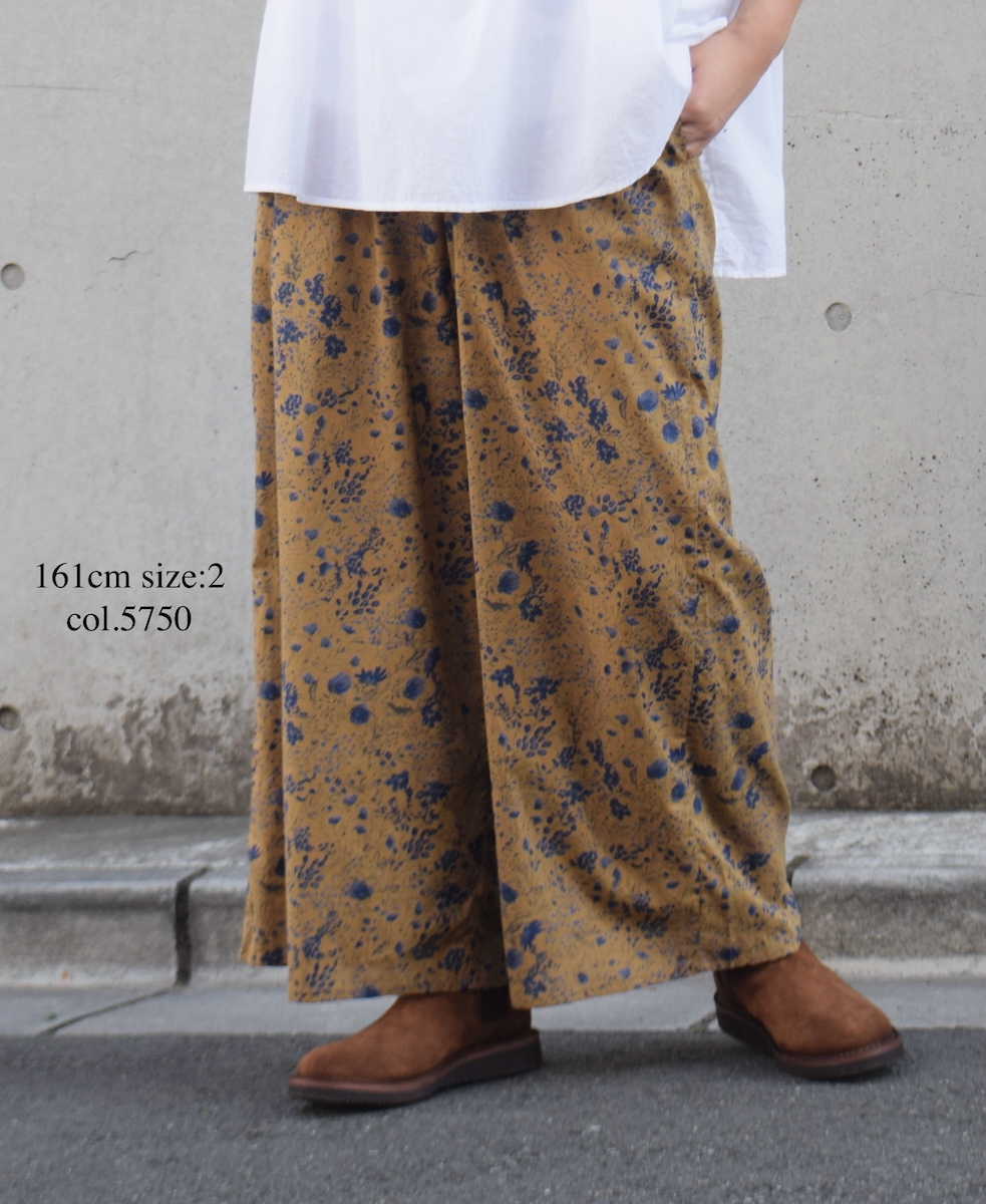 NSL25596(パンツ) 60s CAMBRIC FLOWER PRINT WIDE EASY PANTS