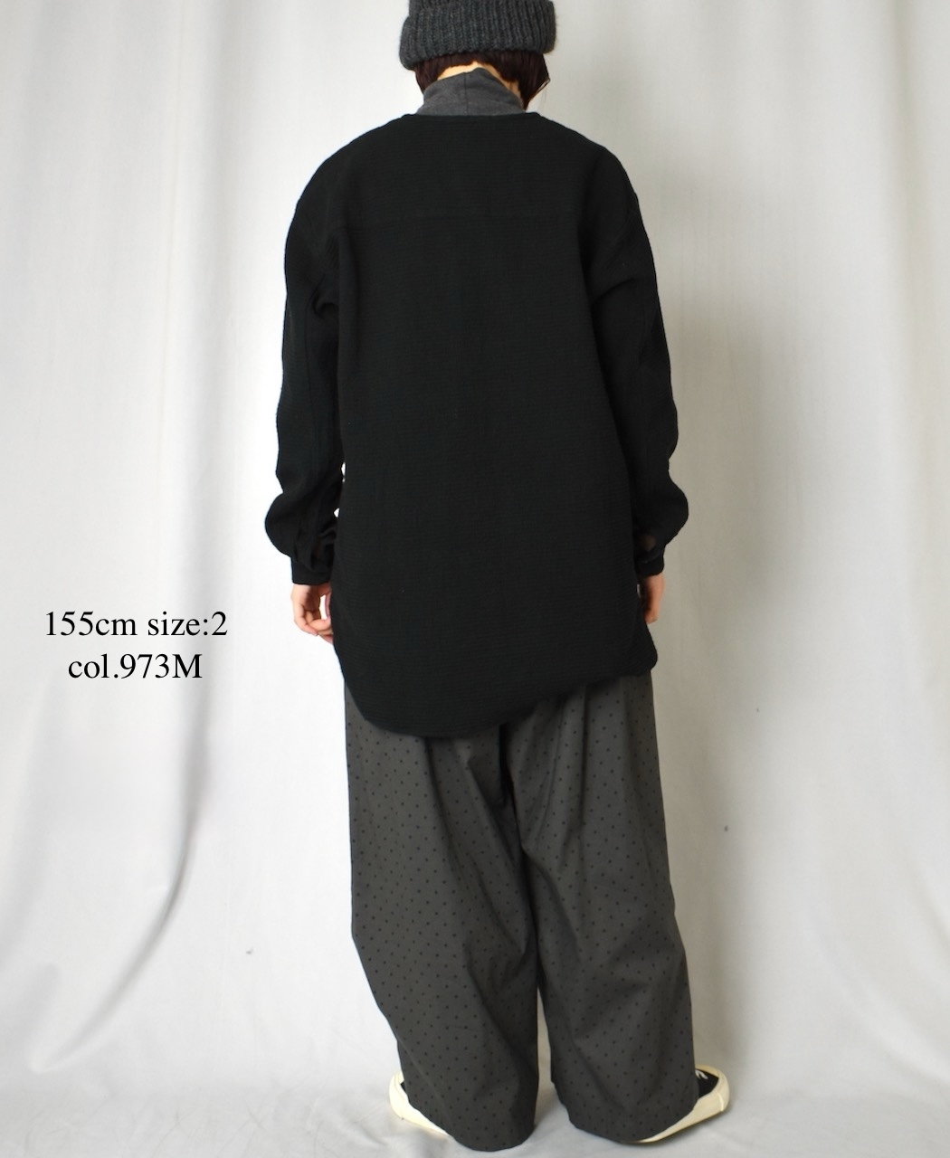 NSL25536(パンツ) 40s POPLIN DOT PRINT WIDE EASY PANTS