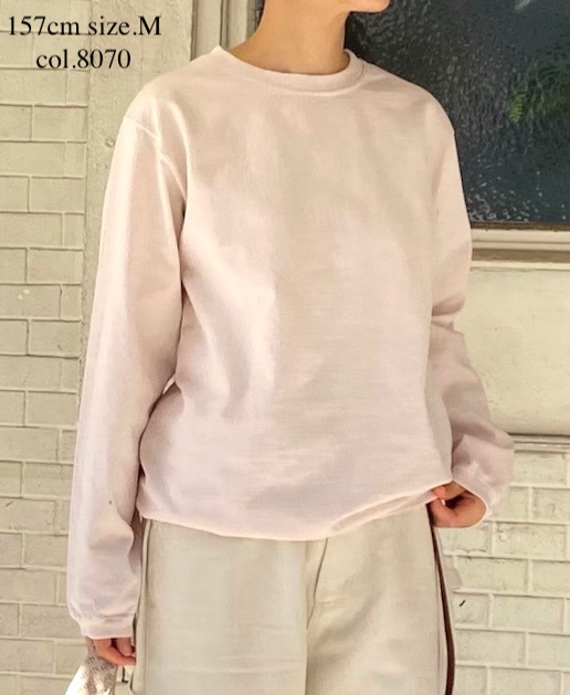 ●NGW9951 (Tシャツ) CREW NECK L/SL WITH CUFF & HEM RIB