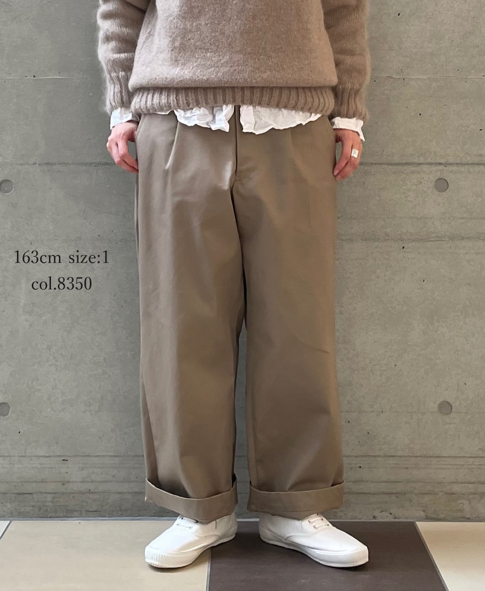 GMDSH2451(パンツ) WEST POINT ONE-TUCK TROUSERS