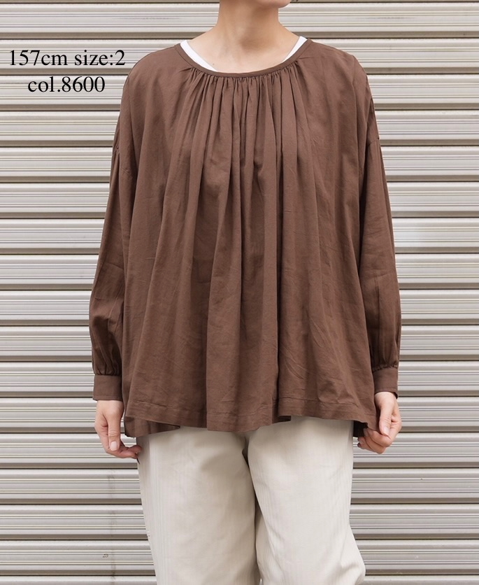 NSL25601(スモック) 60s COTTON TWILL PLAIN GATHERED SMOCK