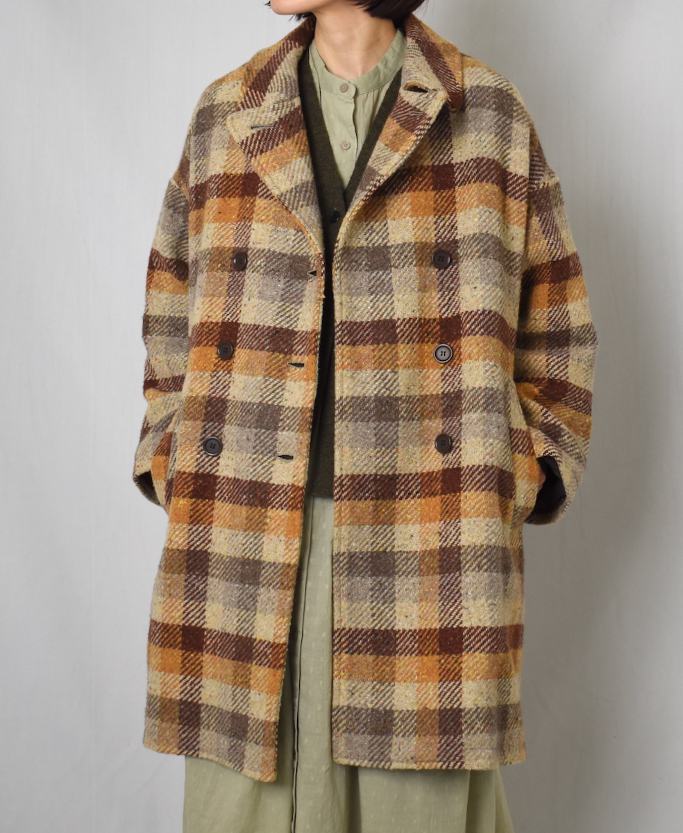 PNAM2551C(コート) OVERSIZE MIDI PEA COAT WITH LINING