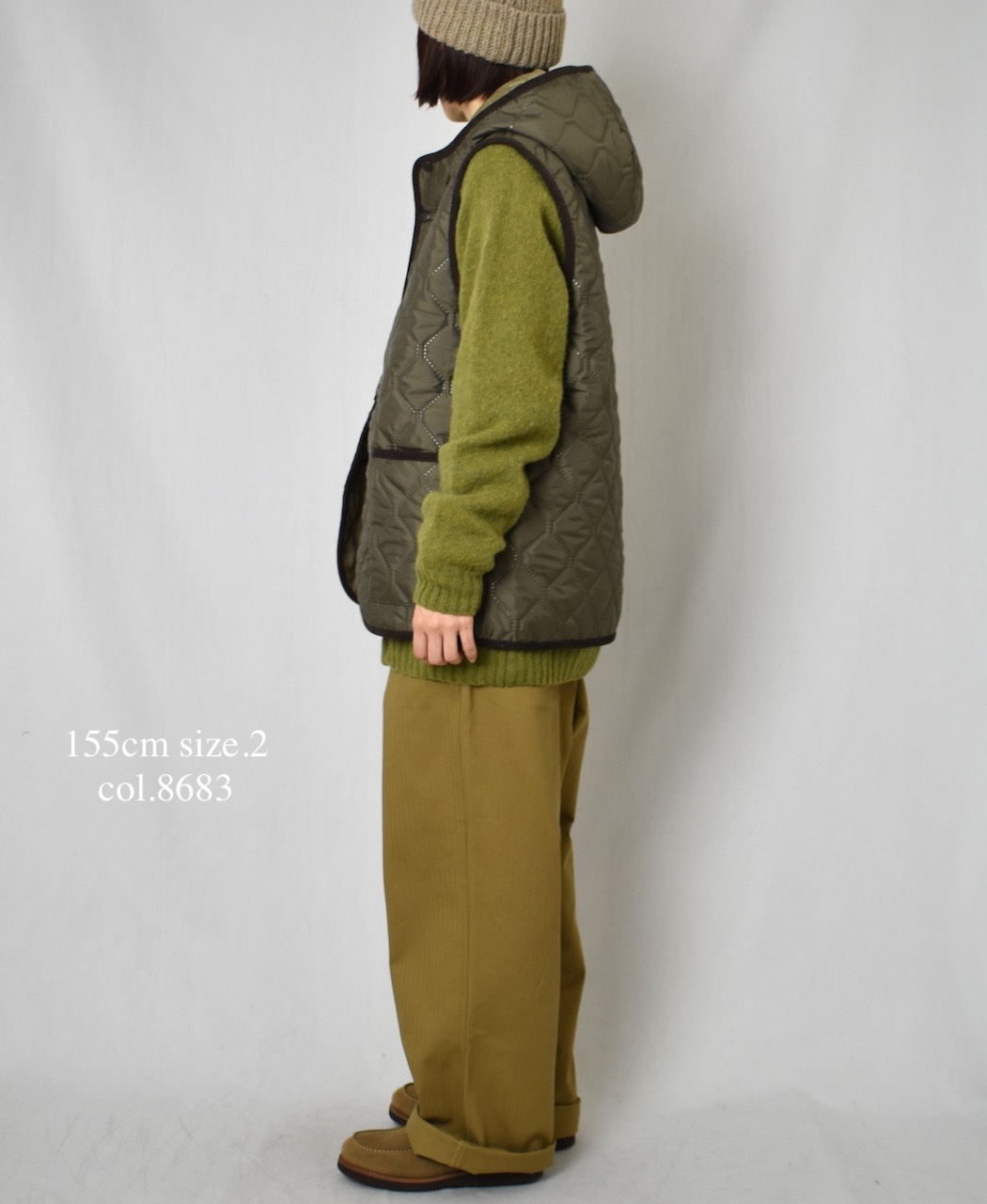 NAM2351PP (ベスト) POLY×POLY HEAT QUILT HOODED VEST