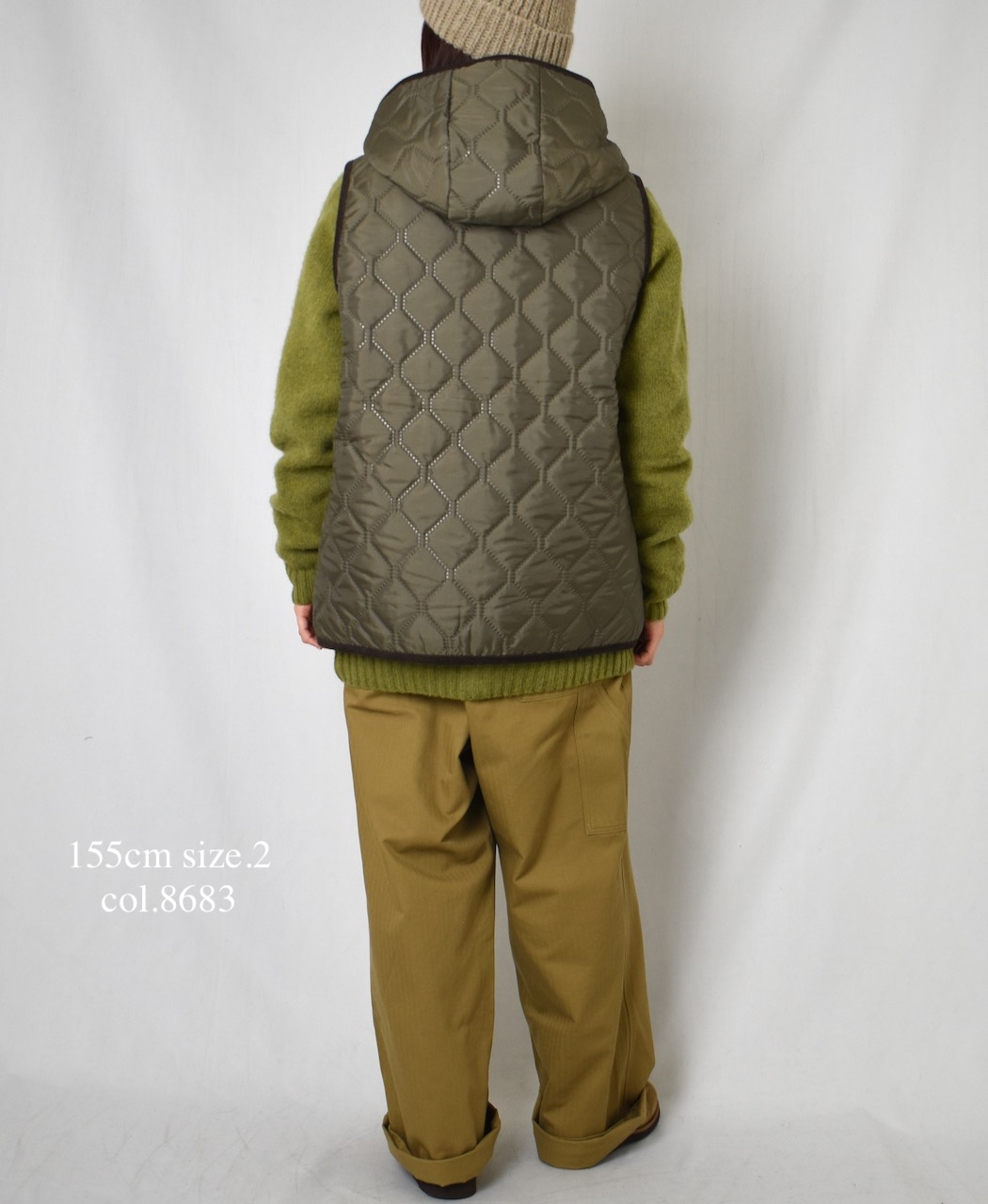 NAM2351PP (ベスト) POLY×POLY HEAT QUILT HOODED VEST
