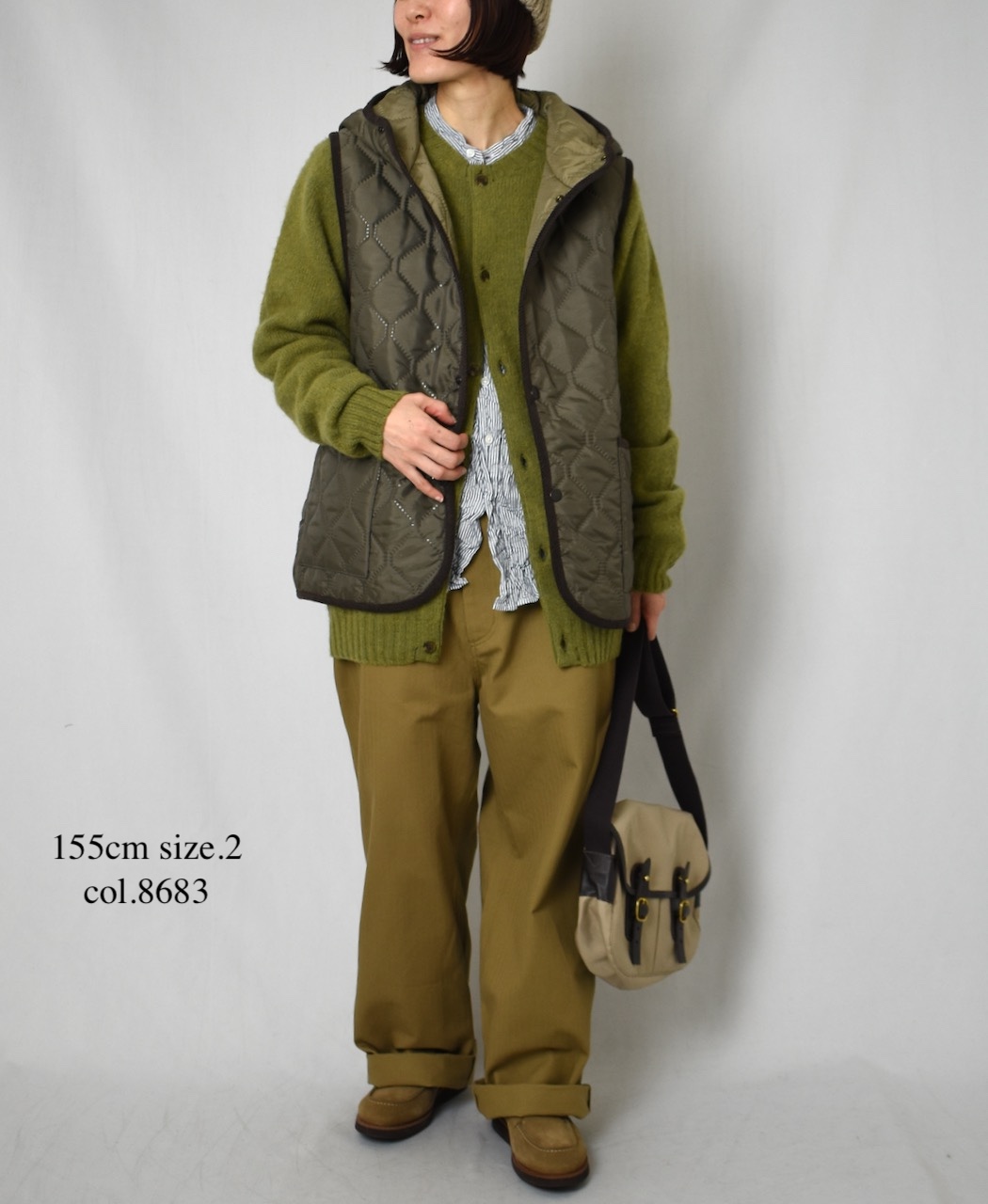 NAM2351PP (ベスト) POLY×POLY HEAT QUILT HOODED VEST
