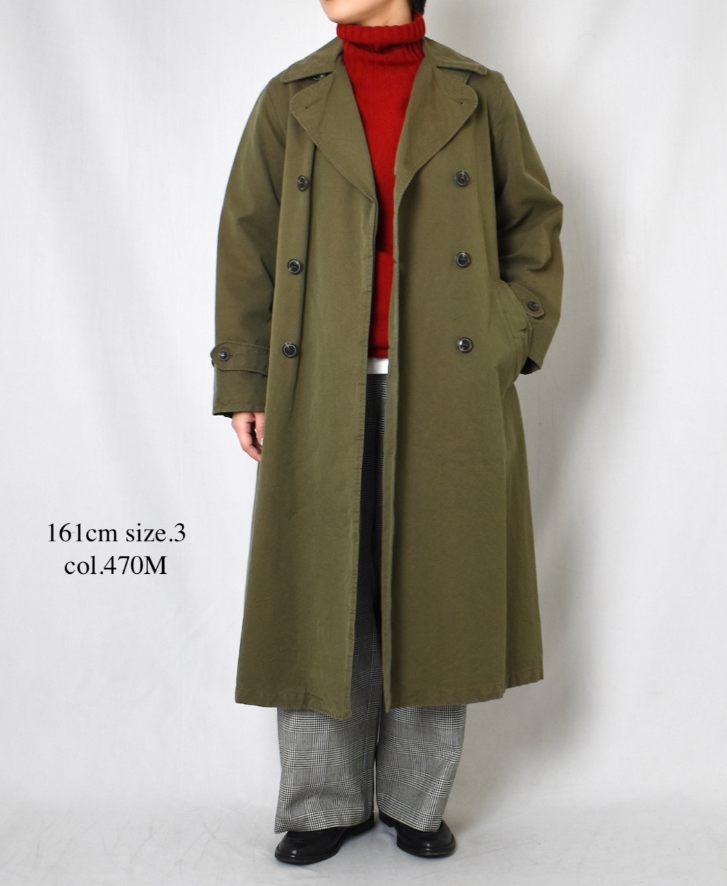 NMPA1701ST DOUBLE BREASTED COAT(FULL SLEEVE)