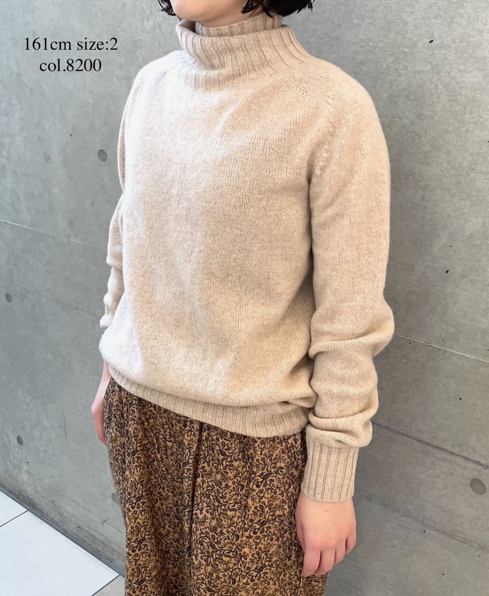 JNAMP1651 (ニット) POLO NECK SADDLE SHOULDER P/O