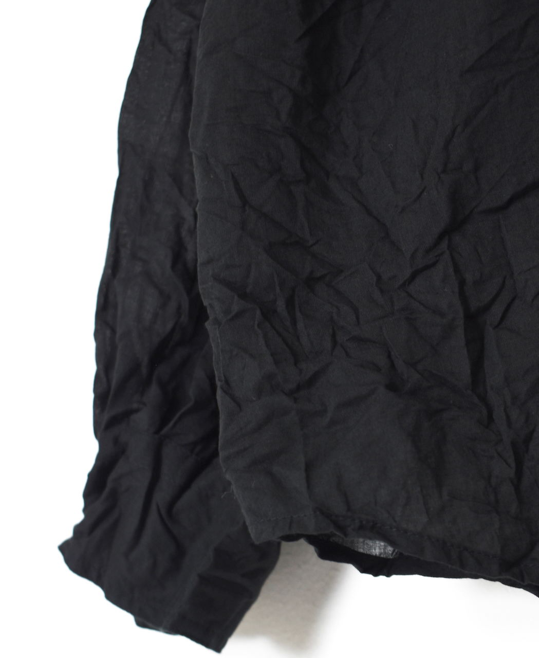 ●NVL1951CVW (シャツ) 80'S ORGANIC VOILE PLAIN(WRINKLE) BANDED COLLAR L/SL OVERDIZED SHIRT