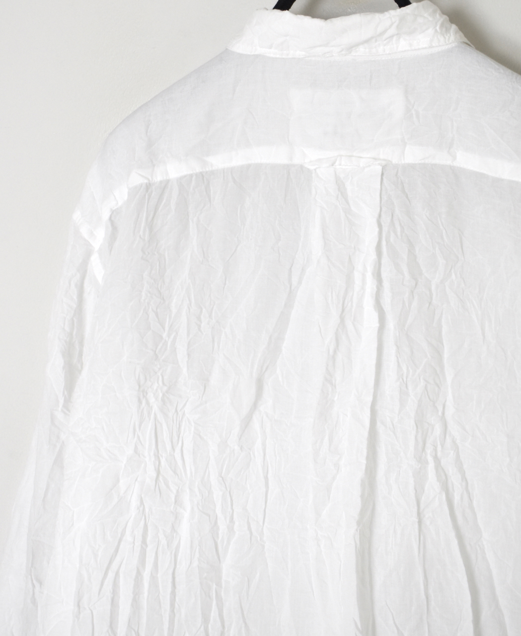 ●NVL1861CVW (シャツ) 80s ORGANIC VOILE PLAIN (WRINKLE) REGULAR COLLAR L/SL OVERSIZED SHIRT