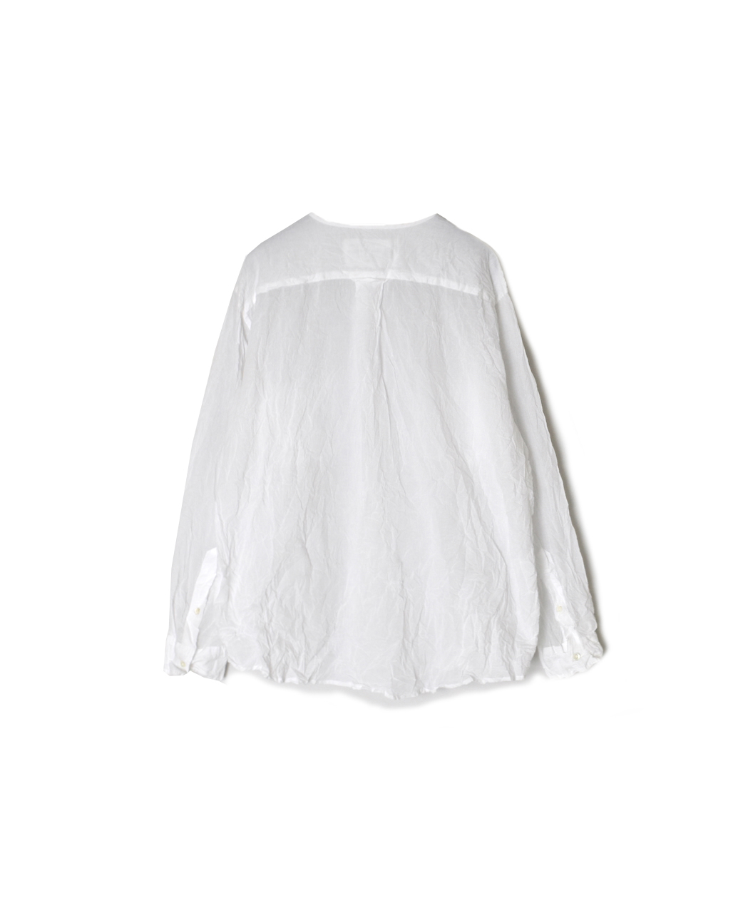 ●NVL2311CVW (シャツ) 80s ORGANIC VOILE PLAIN (WRINKLE) CREW-NECK L/SL OVERSIZED SHIRT