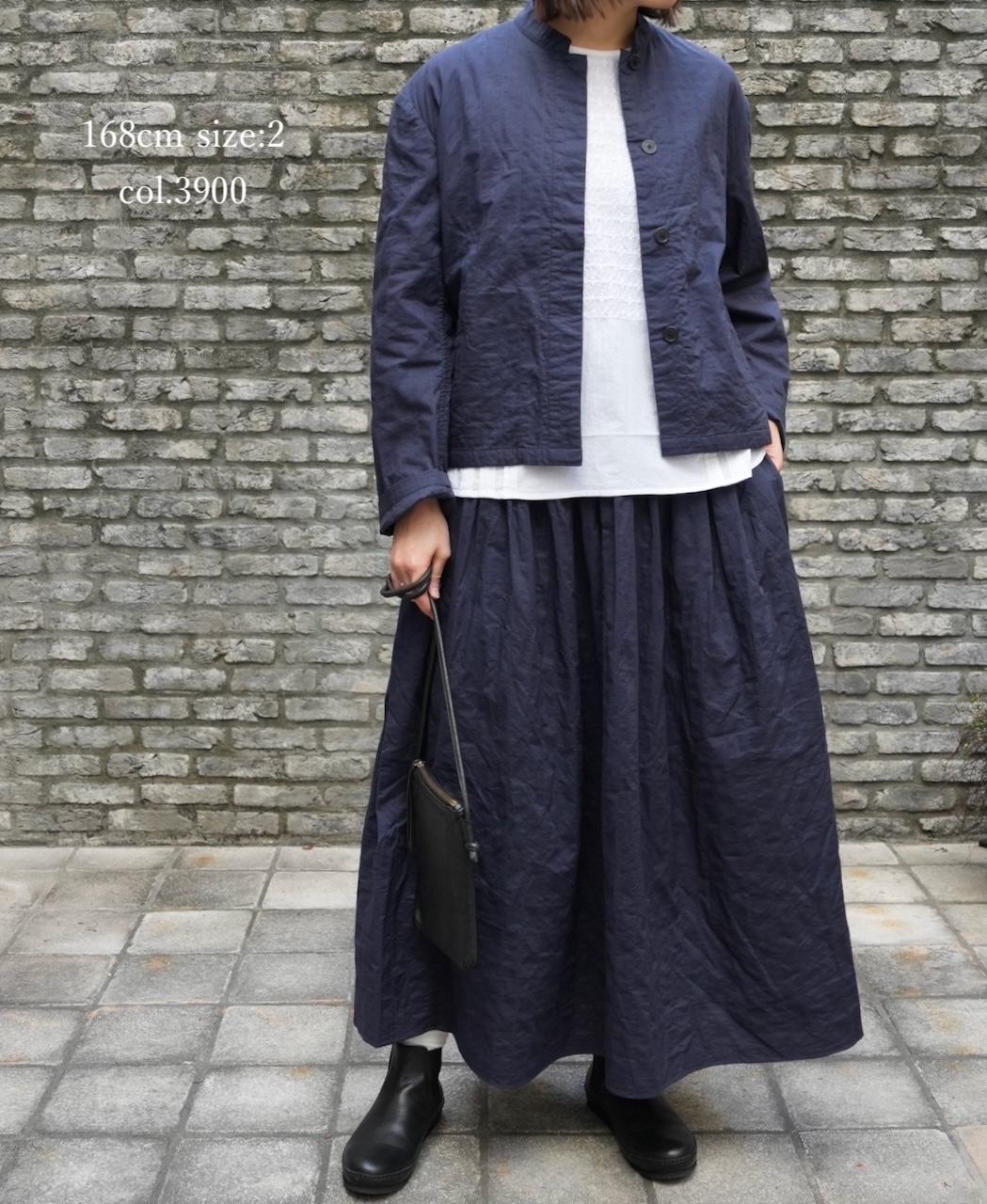 ●NMDS26211(ジャケット) 60s STITCHED ORGANIC CAMBRIC STAND COLLAR FLY FRONT JACKET