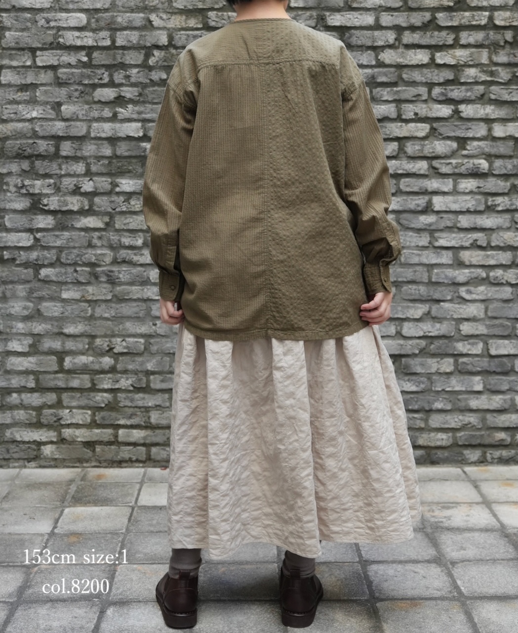 ●NMDS26213(スカート) 60s STITCHED ORGANIC CAMBRIC GATHERED SKIRT WITH LINING
