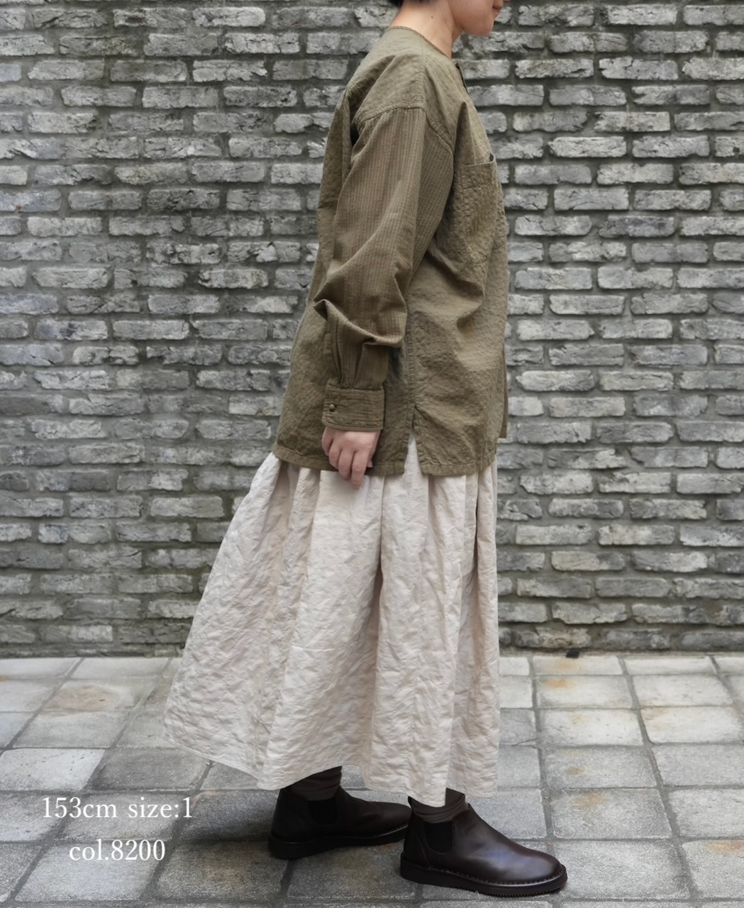 ●NMDS26213(スカート) 60s STITCHED ORGANIC CAMBRIC GATHERED SKIRT WITH LINING
