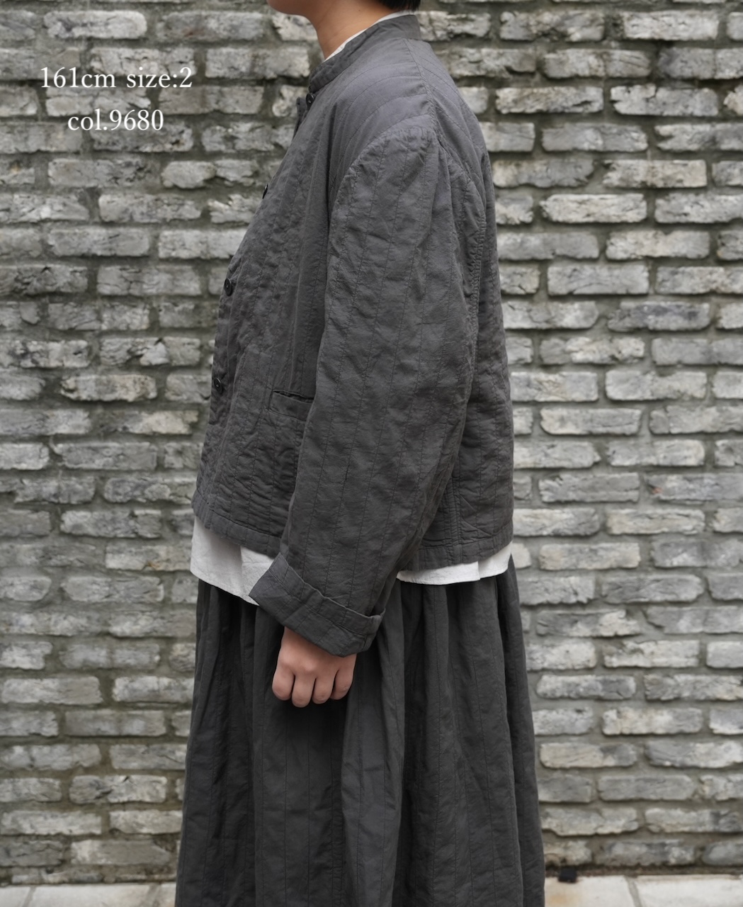 ●NMDS262119D(ジャケット) 60s STITCHED ORGANIC CAMBRIC STAND COLLAR FLY FRONT JACKET